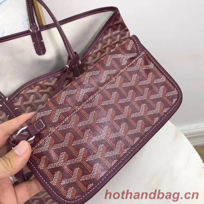 Goyard Calfskin Leather Tote Bag 20207 Wine