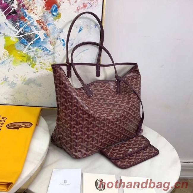 Goyard Calfskin Leather Tote Bag 20207 Wine