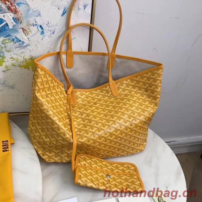 Goyard Calfskin Leather Tote Bag 20207 yellow