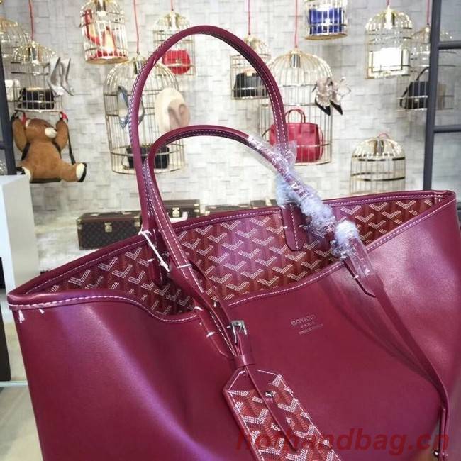 Goyard Calfskin Leather Tote Bag 20208 Wine