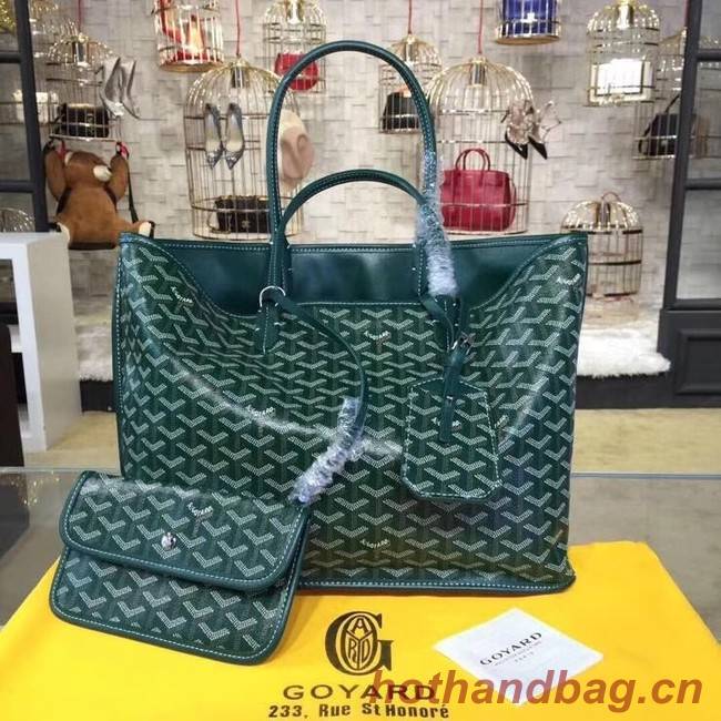 Goyard Calfskin Leather Tote Bag 20208 green