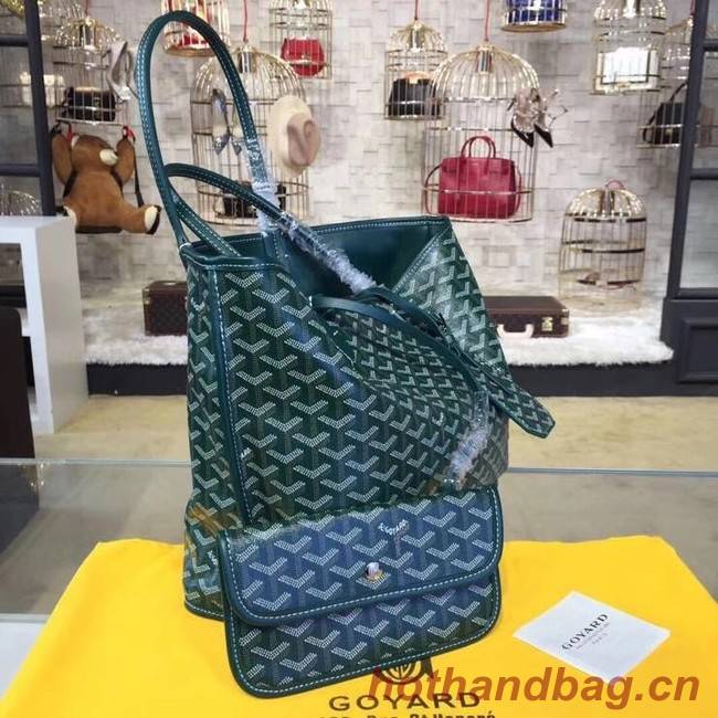 Goyard Calfskin Leather Tote Bag 20208 green