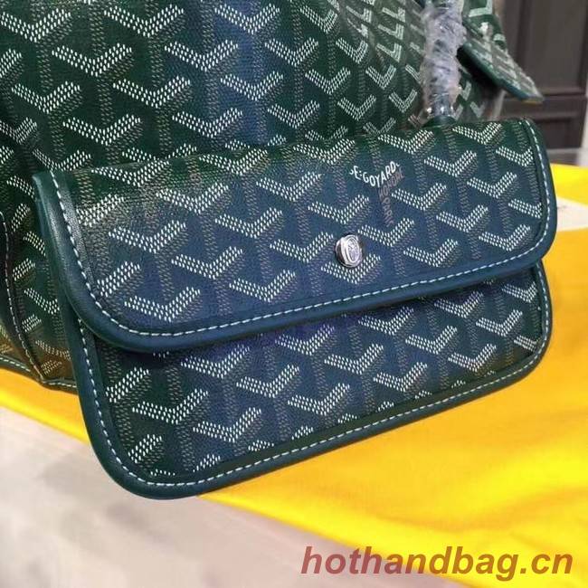 Goyard Calfskin Leather Tote Bag 20208 green