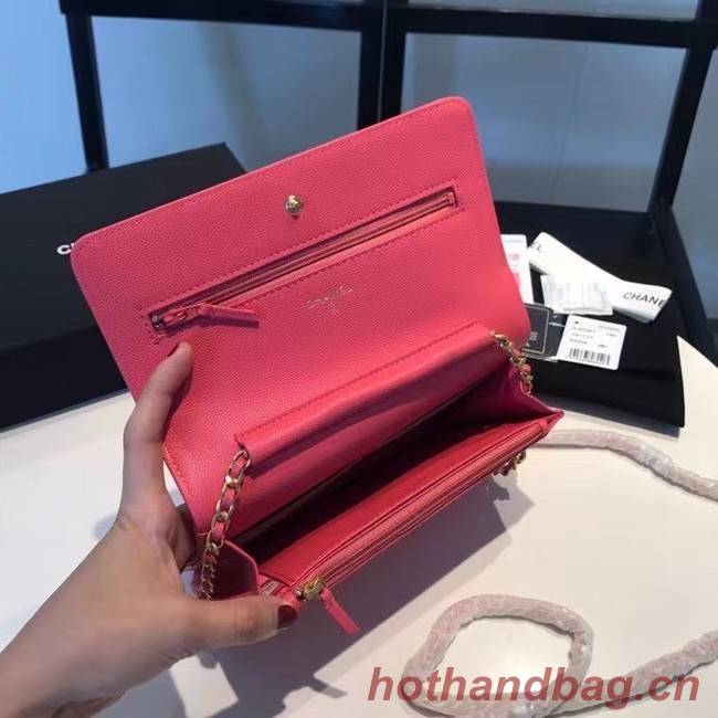 BOY CHANEL Original Wallet on Chain A80287 rose