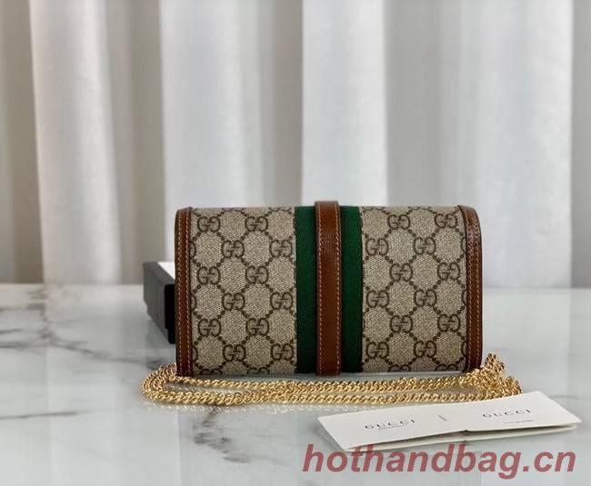 Gucci Jackie 1961 chain wallet 652681 Brown 