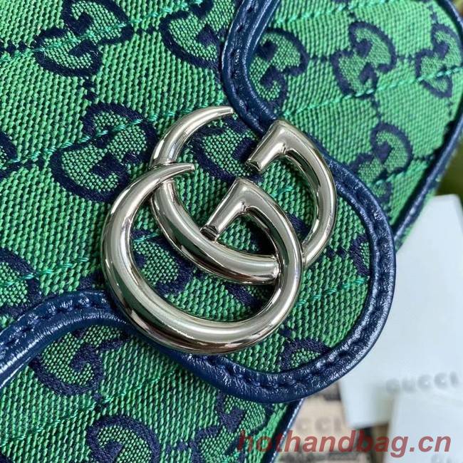 Gucci GG Marmont Multicolor super mini bag 476433 green