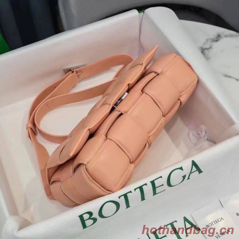 Bottega Veneta PADDED CASSETTE BAG suede 591970 Peachy