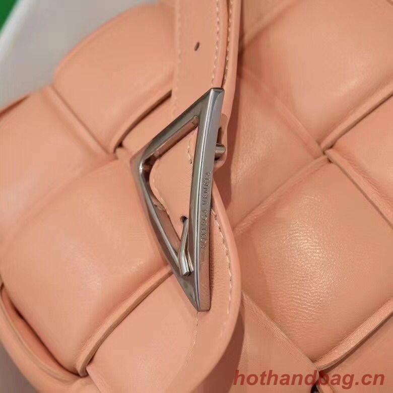 Bottega Veneta PADDED CASSETTE BAG suede 591970 Peachy