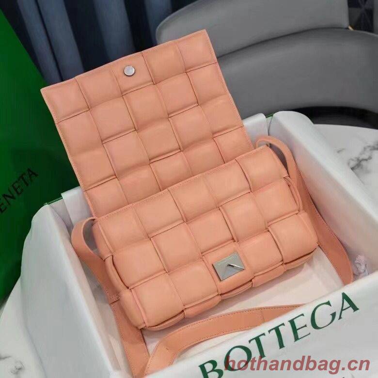 Bottega Veneta PADDED CASSETTE BAG suede 591970 Peachy