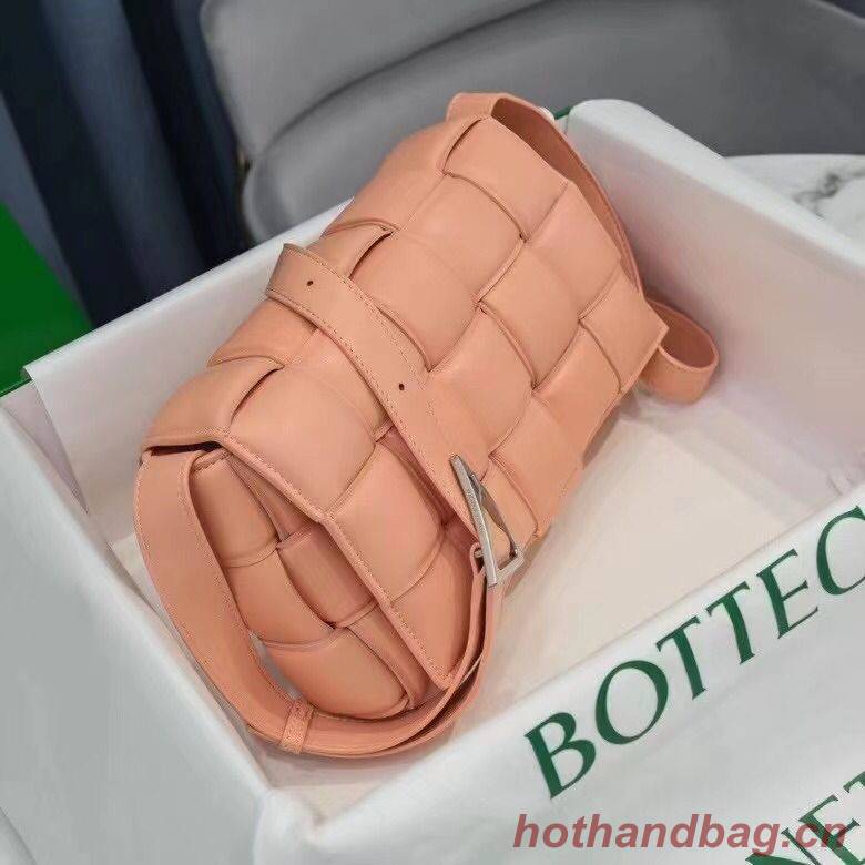 Bottega Veneta PADDED CASSETTE BAG suede 591970 Peachy