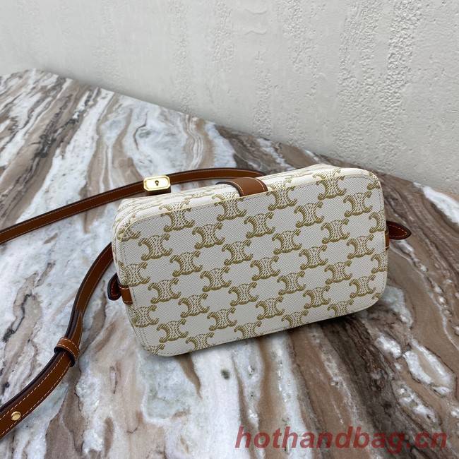 Celine IN TRIOMPHE CANVAS AND CALFSKIN 191992 white