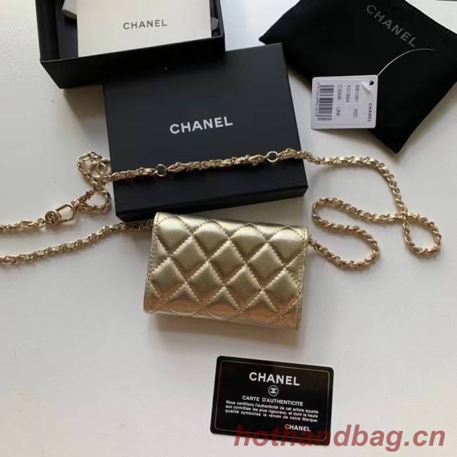 Chanel Original Grained Calfskin Pocket 81081 gold