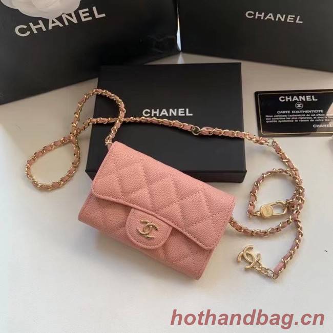 Chanel Original Grained Calfskin Pocket 81081 pink