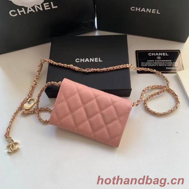 Chanel Original Grained Calfskin Pocket 81081 pink