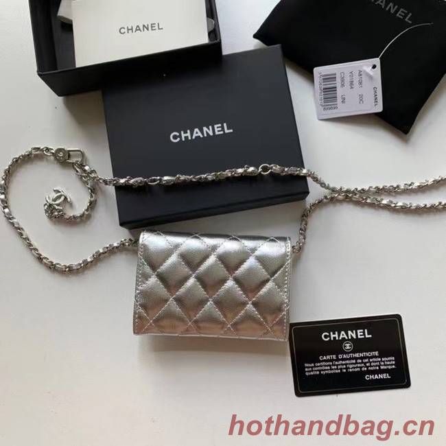 Chanel Original Grained Calfskin Pocket 81081 silver