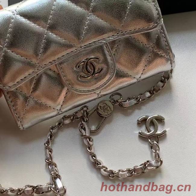 Chanel Original Grained Calfskin Pocket 81081 silver