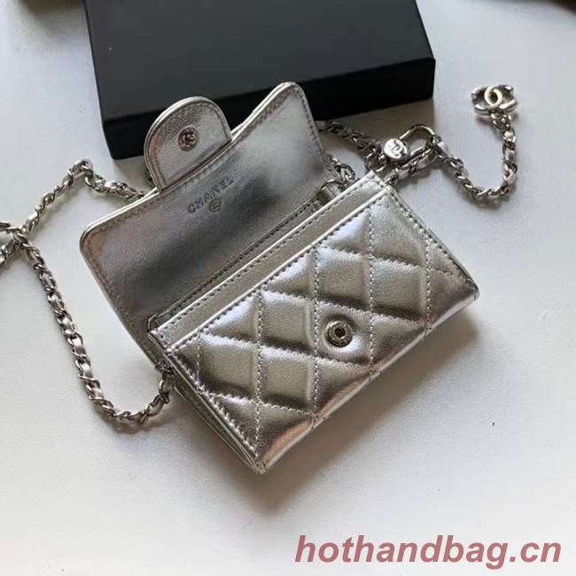 Chanel Original Grained Calfskin Pocket 81081 silver