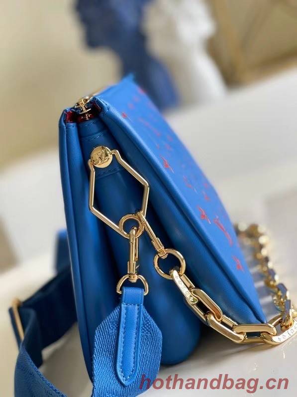 Louis Vuitton COUSSIN PM M58628 blue&red