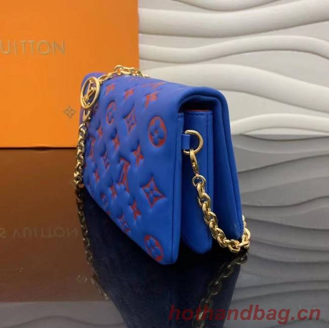 Louis Vuitton POCHETTE COUSSIN M80743 Blue & Red