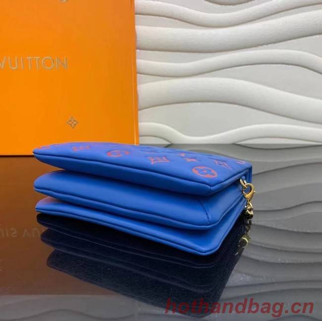 Louis Vuitton POCHETTE COUSSIN M80743 Blue & Red