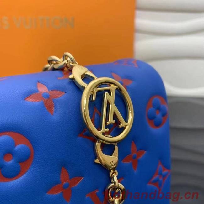 Louis Vuitton POCHETTE COUSSIN M80743 Blue & Red