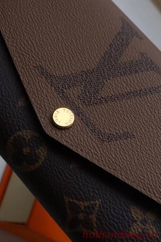 Louis Vuitton ZOE WALLET M80724 brown