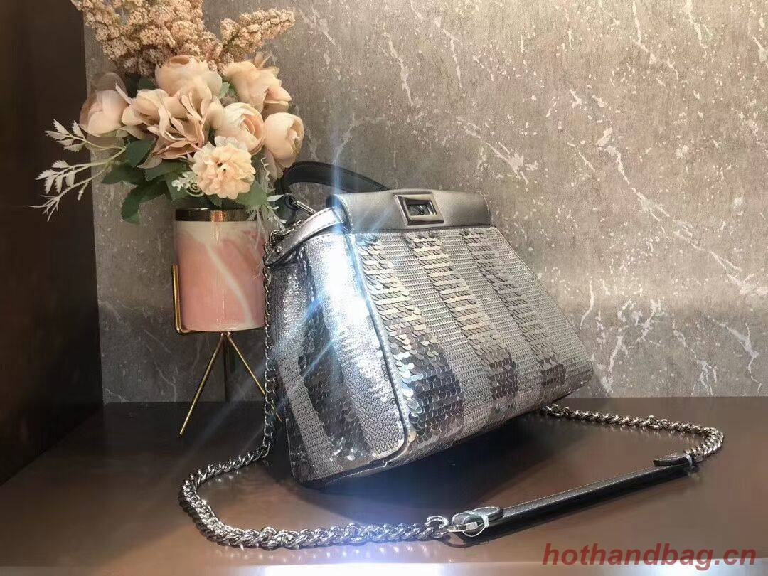 FENDI Mini-bag from the Chinese New Year Limited Capsule Collection Code: 8BN309A  silver