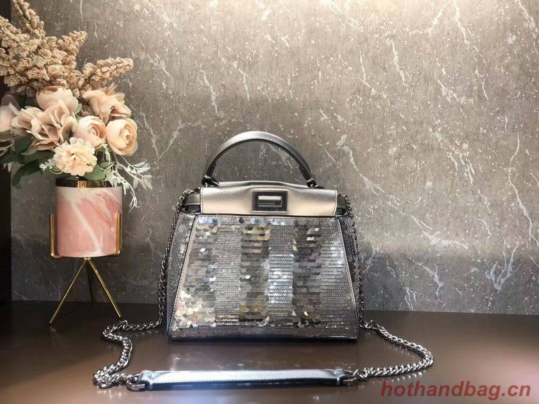 FENDI Mini-bag from the Chinese New Year Limited Capsule Collection Code: 8BN309A  silver