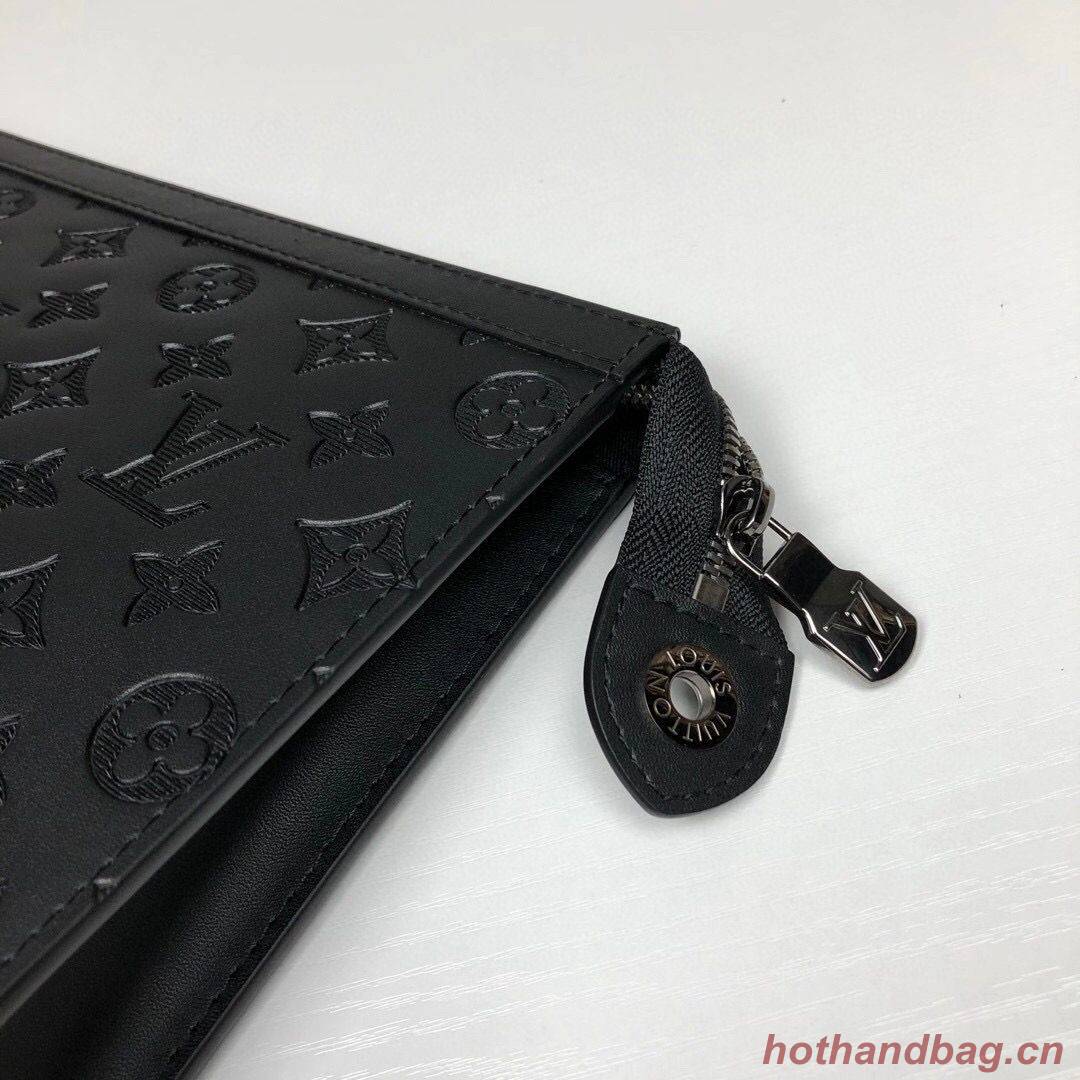 Louis Vuitton Monogram Eclipse POCHETTE VOYAGE MM M61692 Black