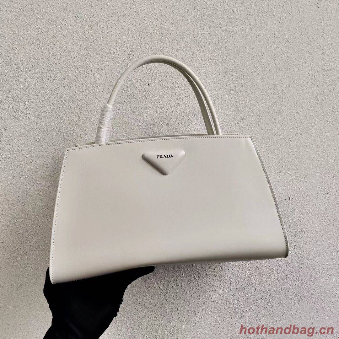 Prada Nappa Leather Prada Symbole bag 1BB327 white