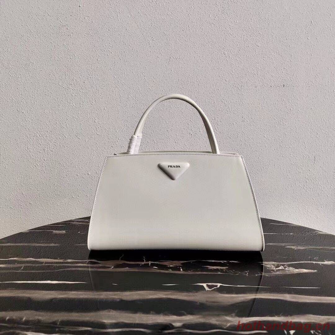 Prada Nappa Leather Prada Symbole bag 1BB327 white