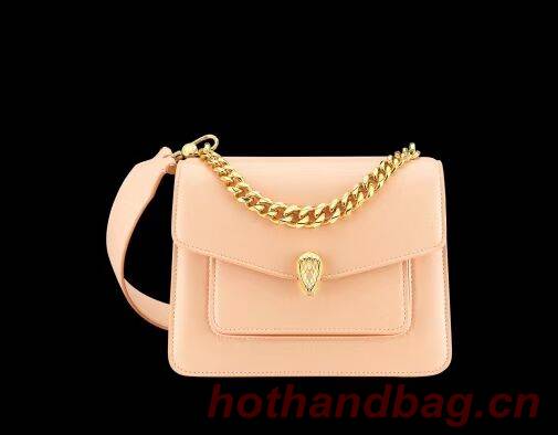 Bvlgari Serpenti Forever leather small crossbody bag B210875 light pink