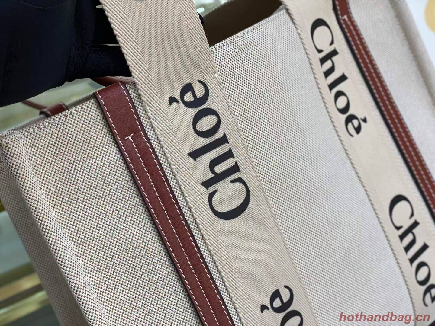 Chloe Cloth & leather 6C026 brown