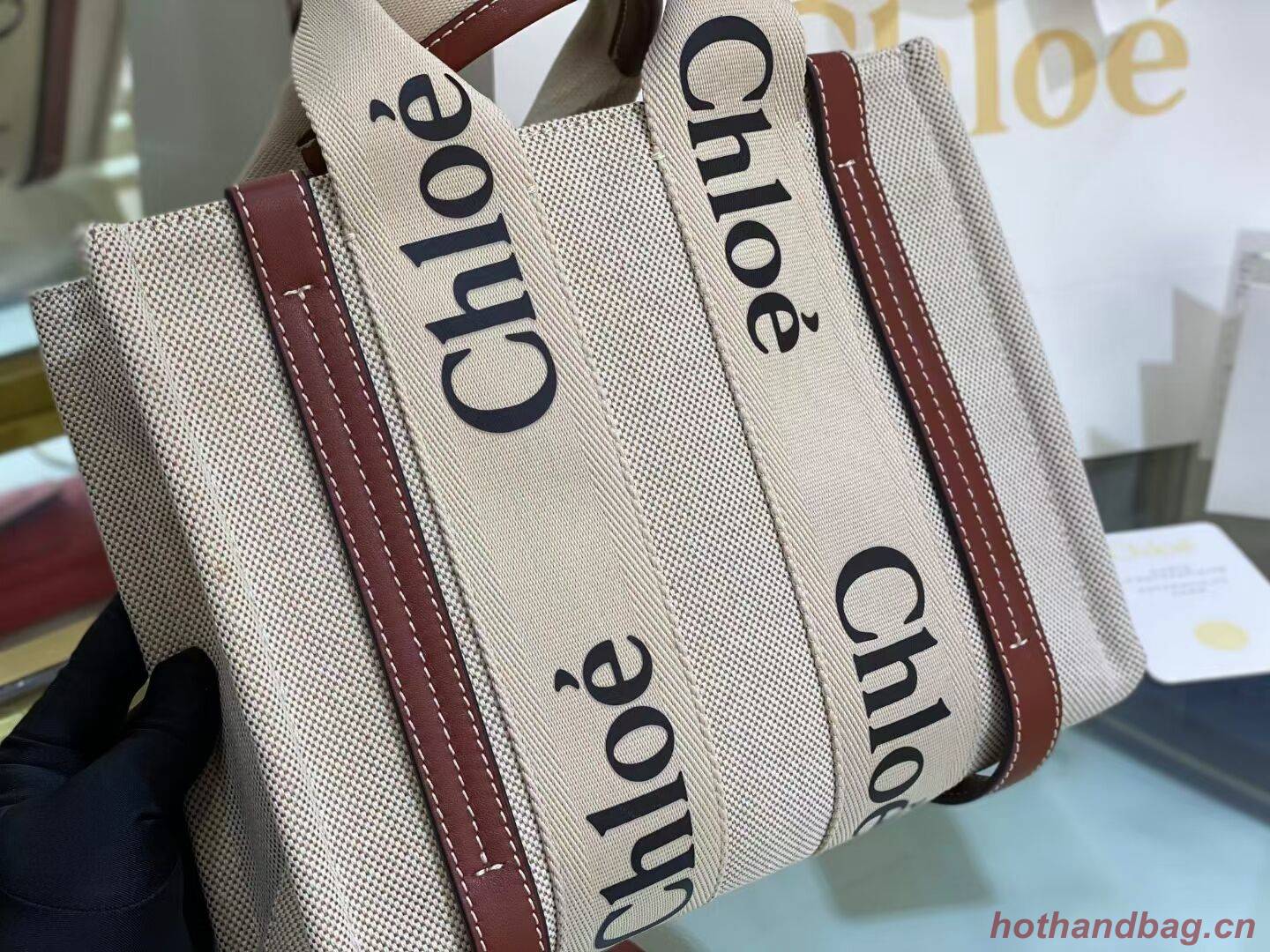 Chloe Cloth & leather 6C027 brown