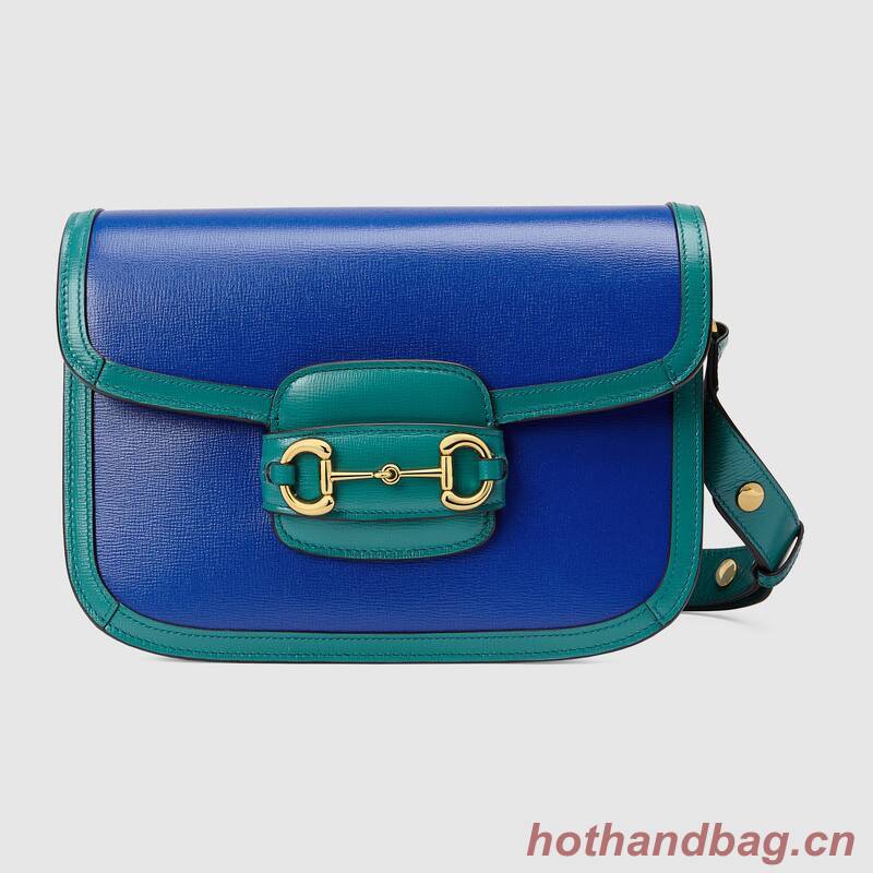 Gucci Horsebit 1955 small shoulder bag 602204 blue