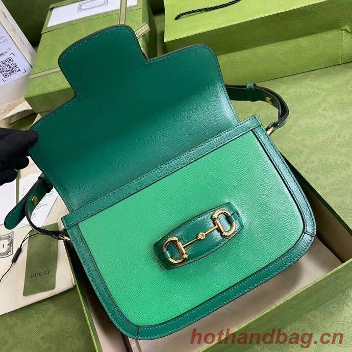 Gucci Horsebit 1955 small shoulder bag 602204 green