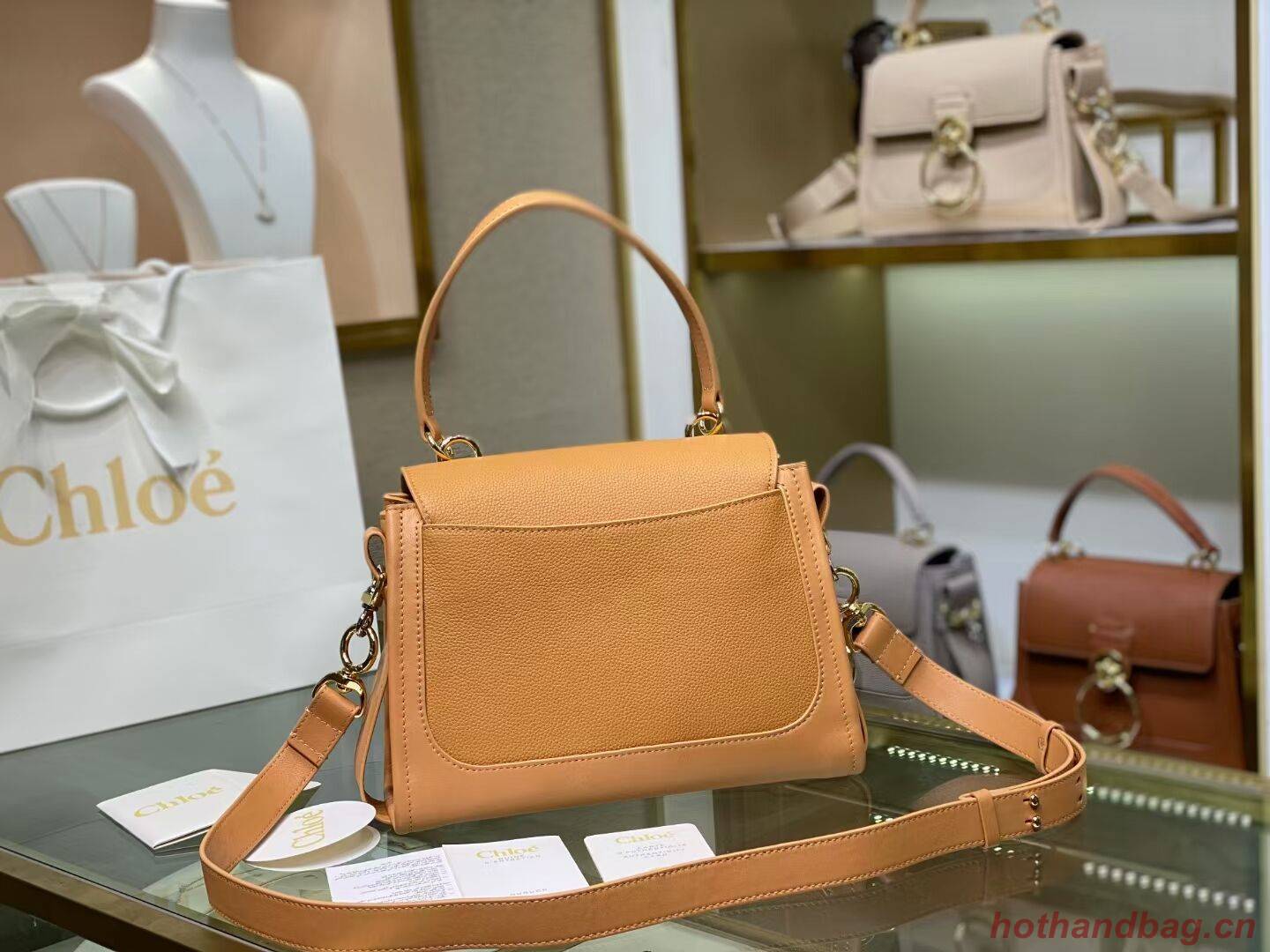 Chloe Original Calfskin Leather Bag C1142L Camel