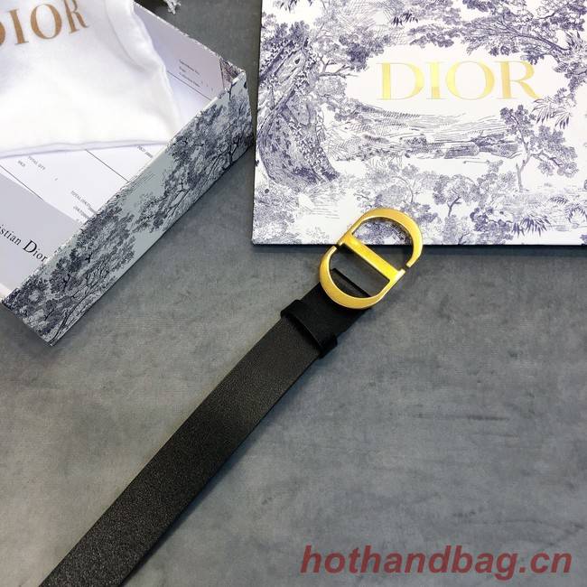 Dior Calf Leather Belt 30MM 2658 black