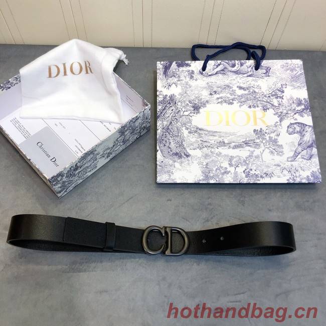 Dior Calf Leather Belt 35MM 2659 black