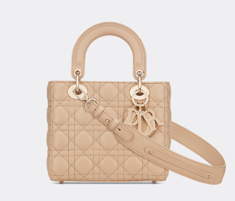 LADY DIOR MY ABCDIOR BAG Cannage Lambskin M0538O Beige