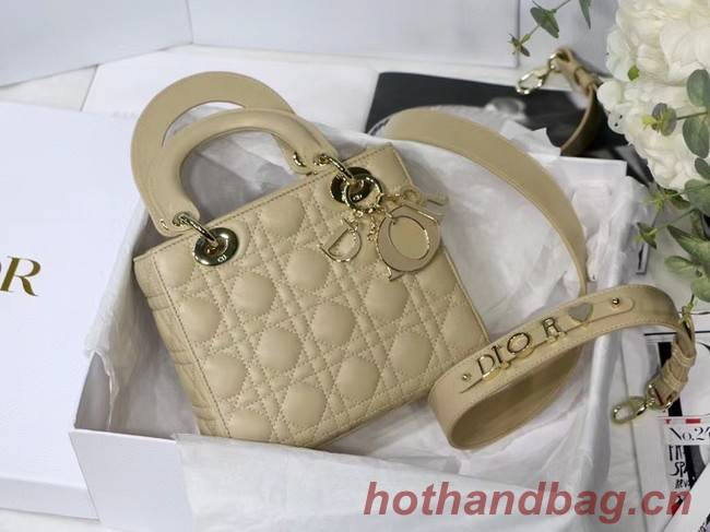 LADY DIOR MY ABCDIOR BAG Cannage Lambskin M0538O Beige