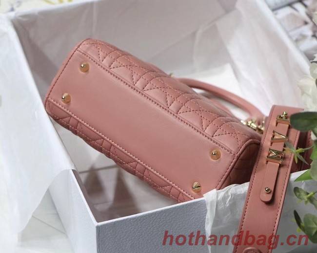 LADY DIOR MY ABCDIOR BAG Cannage Lambskin M0538O pink