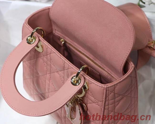 LADY DIOR MY ABCDIOR BAG Cannage Lambskin M0538O pink