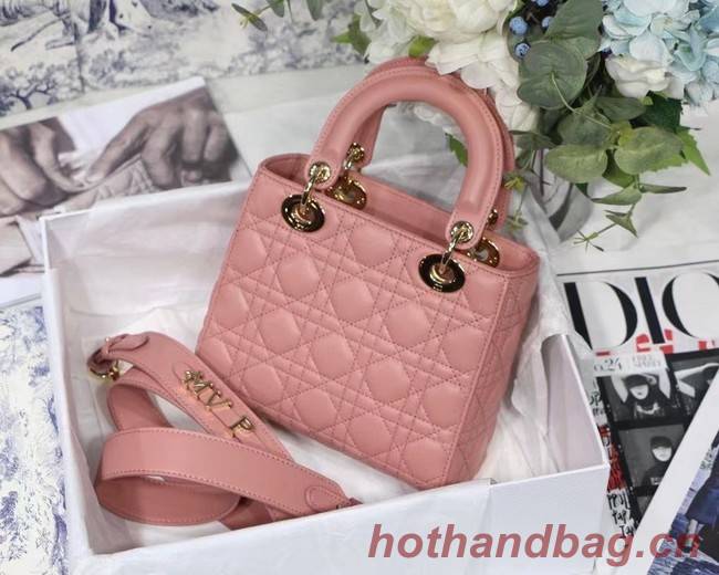 LADY DIOR MY ABCDIOR BAG Cannage Lambskin M0538O pink