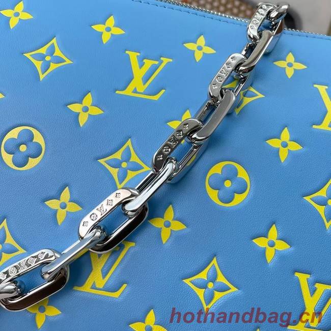 Louis Vuitton COUSSIN PM M58628 light blue&yellow