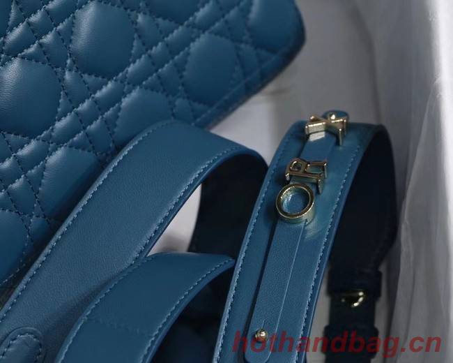 LADY DIOR MY ABCDIOR BAG Cannage Lambskin M0538O blue