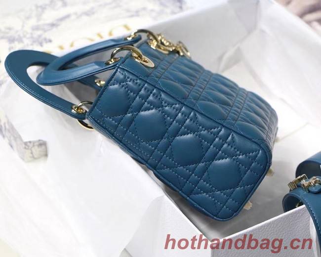 LADY DIOR MY ABCDIOR BAG Cannage Lambskin M0538O blue