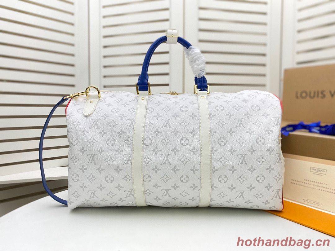 Louis Vuitton KEEPALL BANDOULIERE M41416 M41414 White