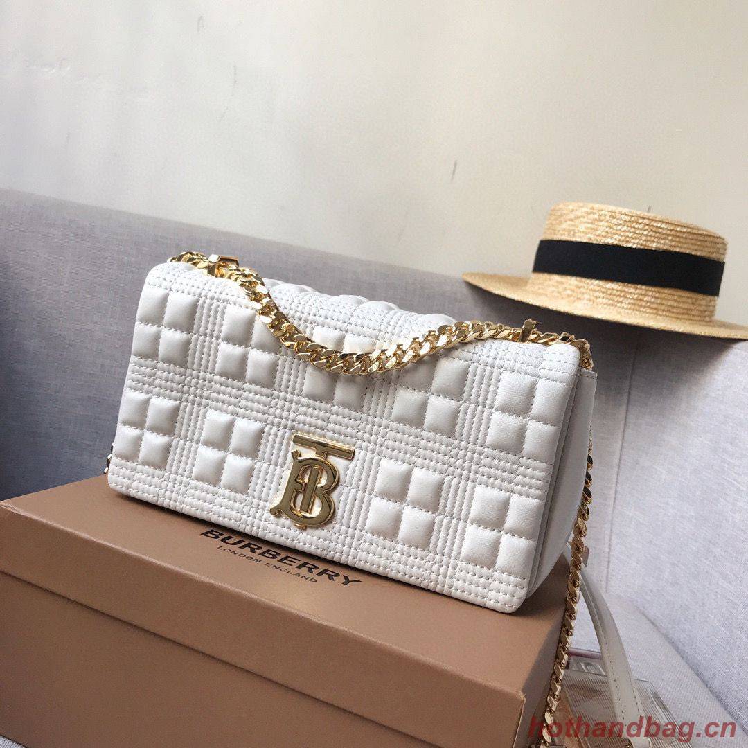 BurBerry Leather Shoulder Bag 7462 White