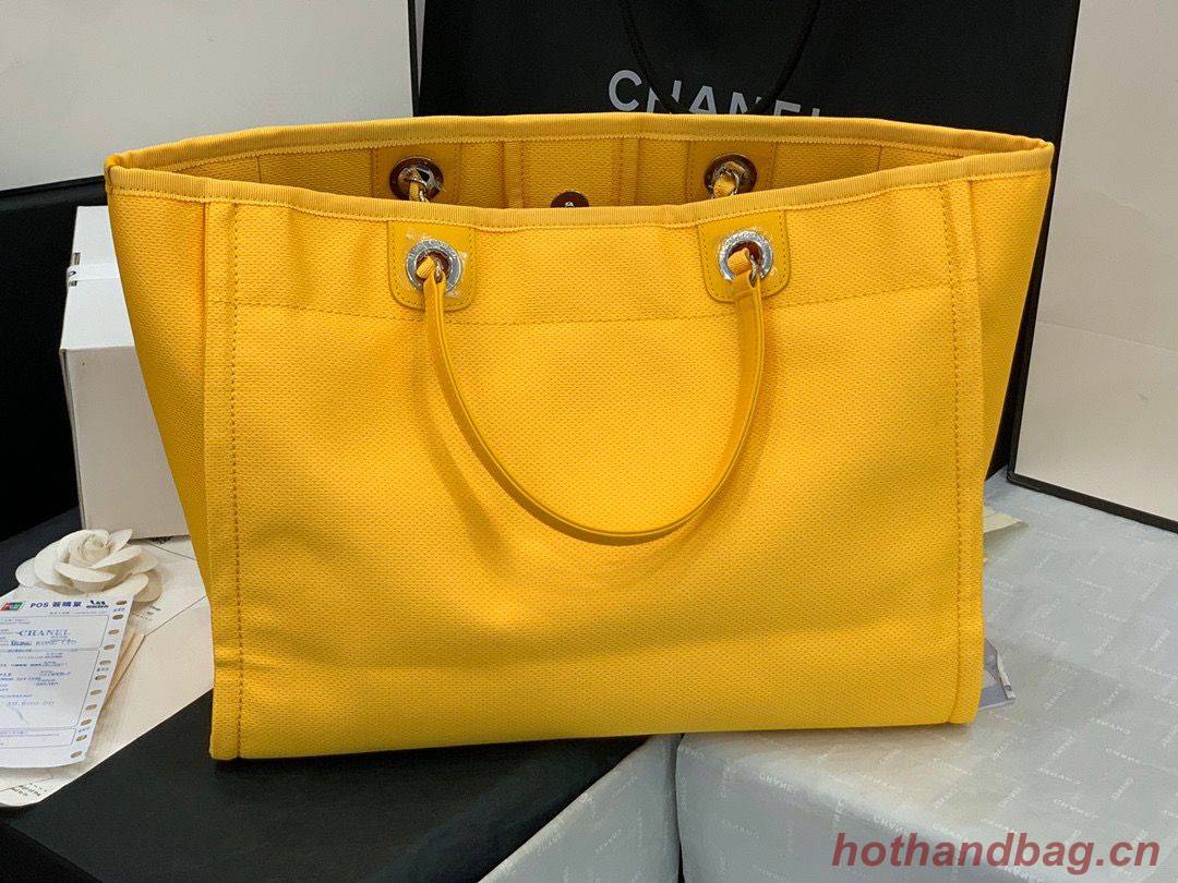 Chanel Original Medium Shopping Bag 67001 Yellow